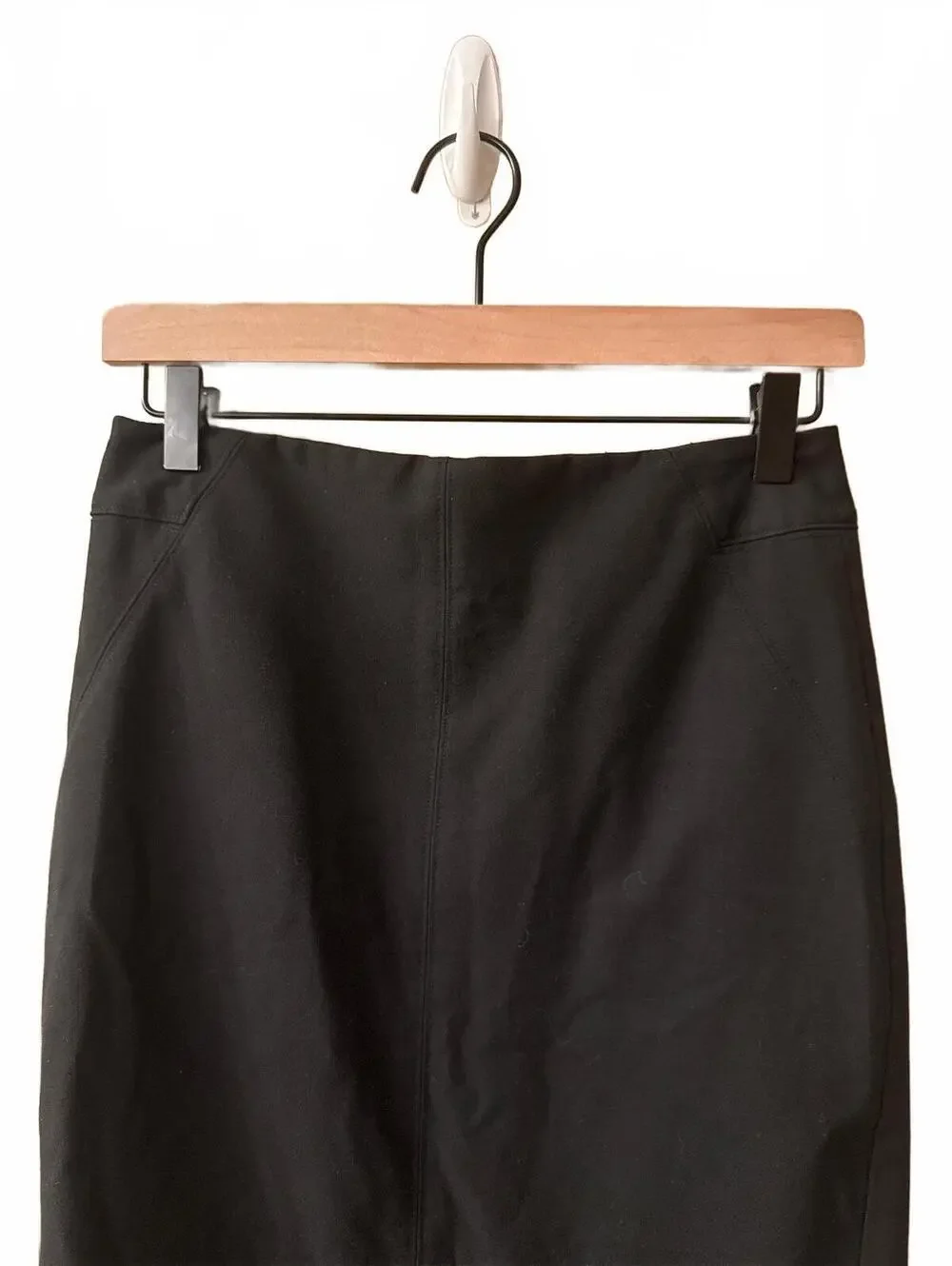 LOFT Classic Black Pencil Skirt with Back Zipper Closure